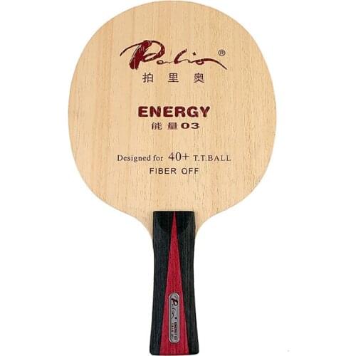 Palio ENERGY03 (ENERGY 03, ENERGY-03) 5Wood+4Fiber Table Tennis Blade for PingPong Racket