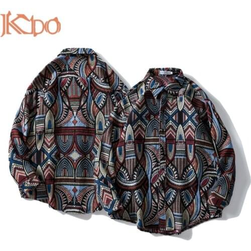 Men Shirt Black Long Sleeve Turn Down Collar Vintage XXL Spring/Autumn/Winter 2021 Oversized Streetwear Korean Fashion Outwear