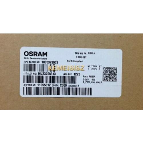 SFH309FA-4 Osram Osram 3MM DET photosensitive receiving pipe imports genuine original 900nm