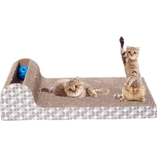 Pet Dog Cat Kitten Corrugated cat Scratch Board Pad Scratcher Bed Mat Claws Care Interactive Toy For Pet Training Cat toys