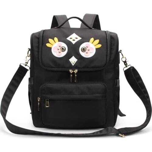 Mummy Diaper Bag Travel Backpack Waterproof Large Capacity Fashion Cute Cartoon Chick Pattern Baby Nursing Nappy Bags MBG0279