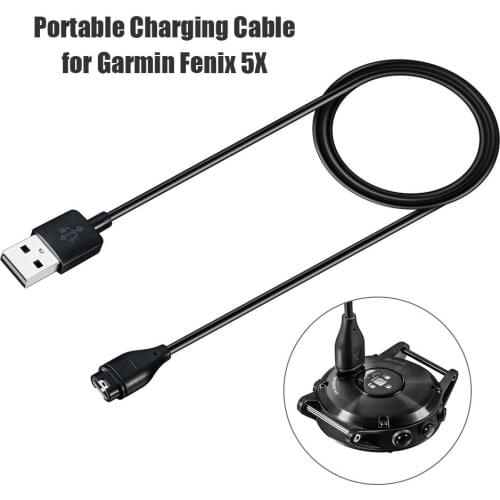1m/3.3ft USB Charger Charging Cable Cord for Garmin Fenix 6S 6 5 Plus 5X Watch Low Working Temperature Long Service Life