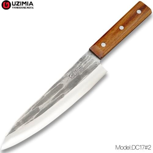 SECCRY Handmade 8Cr Steel 8"inch Professional Chef Knife Meat Cleaver Slicing Knife Japanese Kitchen Knives Cooking Tools DC17#2