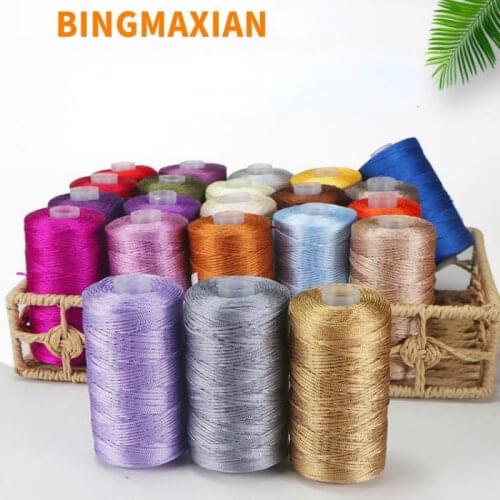 1pcs 100g/ball Hollow Line Plus Nylon Rope Bright Silk Hollow Wire Weaving Hat Cup Bag Bag Hooked Shoes Trinkets