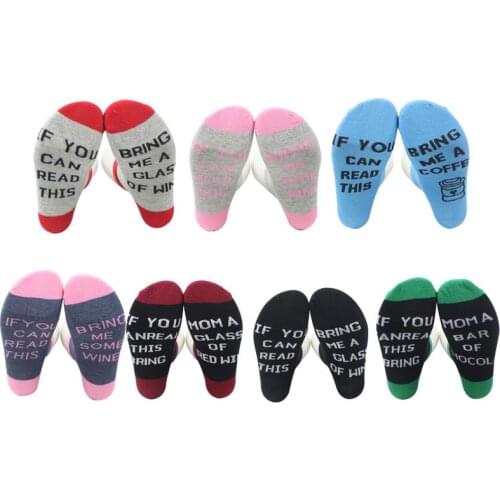 Spring And Autumn New Sletter Printing Cotton Fashionable Socks IF YOU CAN READ THIS Letter Print Socks 2019