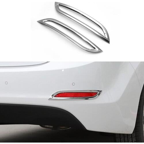Rear Fog Lamp Shade ABS Electroplating FogLight Decorative Frame Cover For Hyundai Elantra Avante 2012 2013 2014 2015 C1961