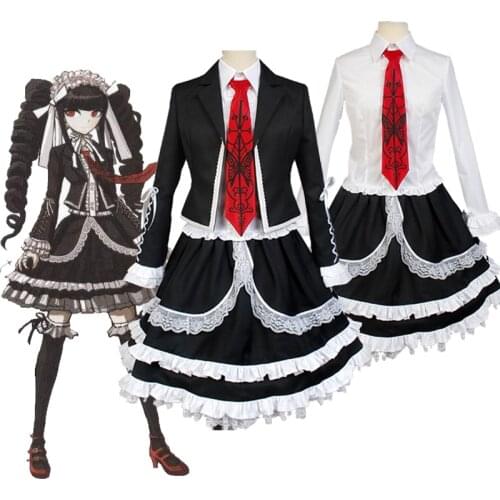 Danganronpa Dangan Ronpa Celestia Ludenberg Cosplay Costume for Woman Halloween Carnival Wig Party Fancy Dress