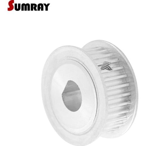 SUMRAY 3M 36T D type Timing Belt Pulley 6*5/8*7/10*9mm bore 11/16mm width D type Tooth Belt Pulley for Laser Machine