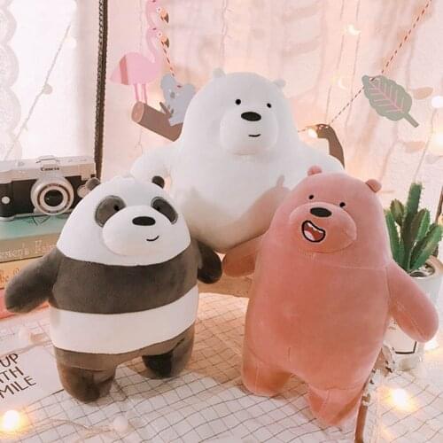 1pcs Cute Kawaii Multi-size And Multi-style Bear Doll Plush Toy Gray Bear White Bear Panda Kids Love Birthday Gift