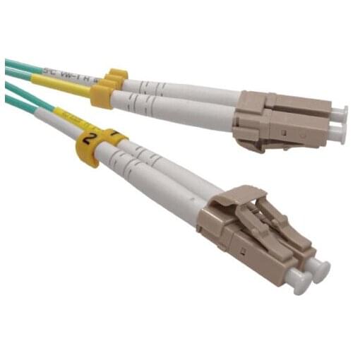 12 Meters LC-LC Fiber Optical Duplex Patch Cords Multimode 50/125 OM3