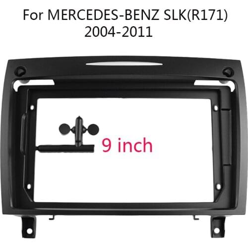 2 Din Auto Stereo Head Unit Frame Kit For MERCEDES-BENZ SLK(R171) 2004-2011 Car Radio Audio Dashboard Panel Fascia Trim Mount