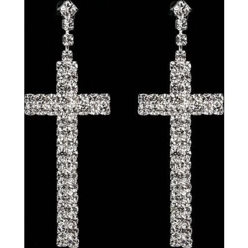 2021 Trend Personality Creativity Europe and America Jewelry Banquet Party Fashion Accessories Cross Earrings Jewelry Gifts