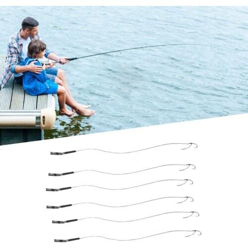 6Pcs Fishing Rig Tied Hook Sharpened Metal Fishing Hook Set Outdoor Fish Tools Fishing Rig