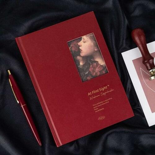 76 Sheets Vintage Premium Thick Paper Hollow Hardcover Notebook for Students Reading Notes Scrapbook DIY Crafts