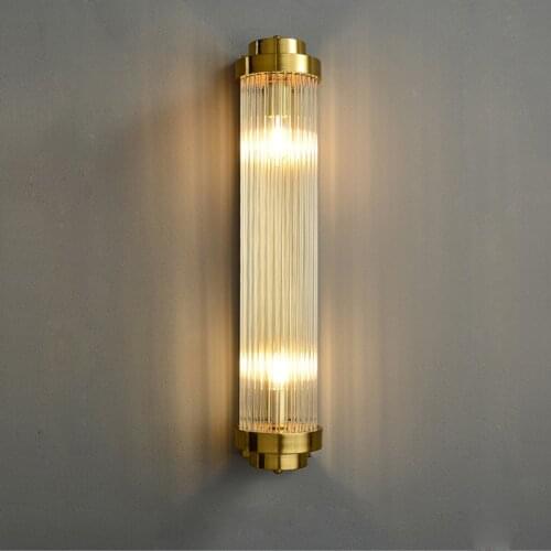 Art Deco Modern Stainless Steel Crystal Black Gold LED Wall lamp Wall Light Wall Sconce For Bedroom Corridor