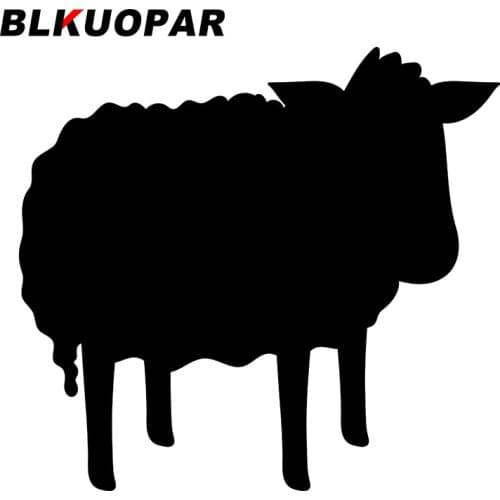 BLKUOPAR for Sheep Icon Car Stickers Fashionable Anime Decals Creative Scratch-Proof Refrigerator Helmet Decor Vinyl Car Wrap