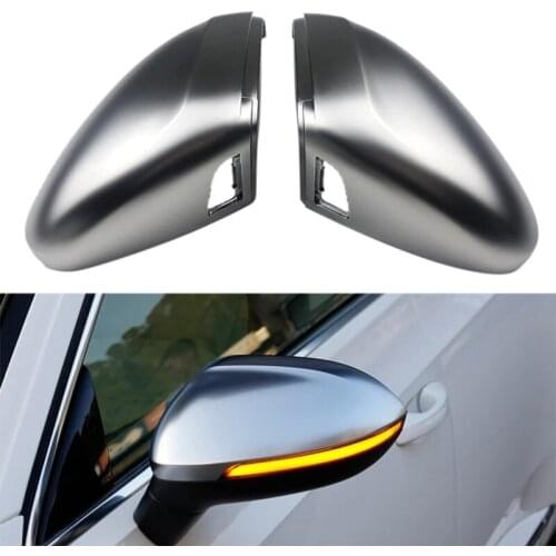 Car Side Mirror Covers Side Wing Mirror W/Blind Spot Hole For-Passat B8 Variant Arteon 2016-2020