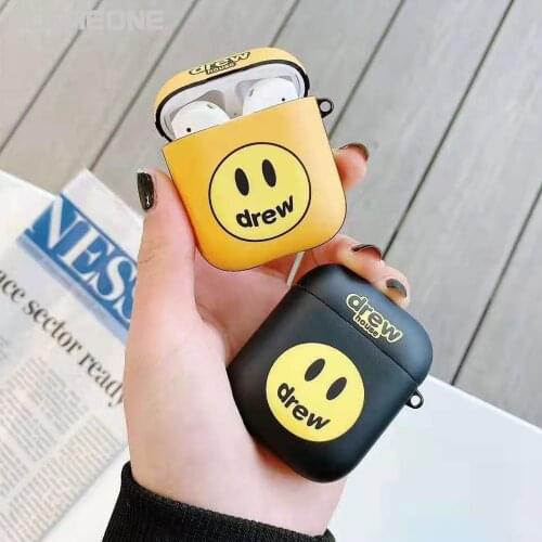 Drew House Street Fashion IMD Soft Apple Airpods Pro / 1 / 2 Protective Earphone Case Cover