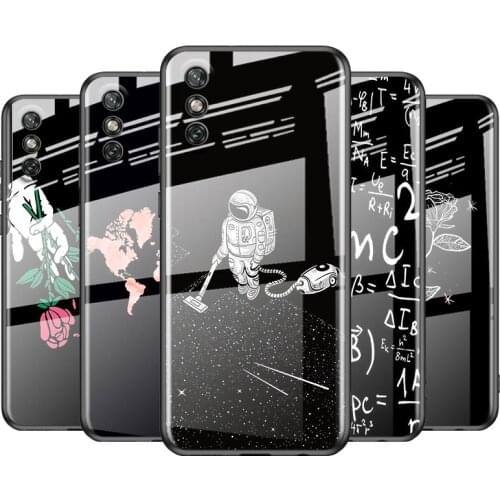 Tempered Glass Cover Move on the Space For Huawei Y6 Y7 Y9 Y5P Y6P Y8S Y8P Y9A P Smart Z 2019 2020 2021 Phone Case