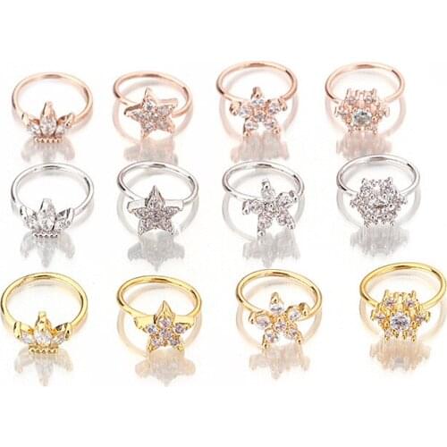 Cz Nose Hoop Helix Cartilage Earring Daith Snug Rook Tragus Ring Ear Piercing Jewelry