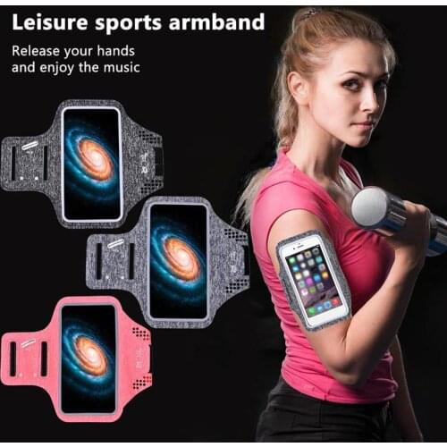 Running Smartphone Armband Arm Bag Holder Fingerprint Authentication Face Authentication Easy On/Off Small Items Storage Bag