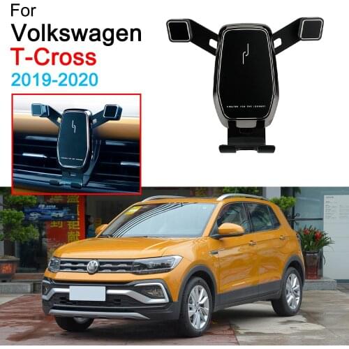 Car Mobile Phone Support Air Vent Mount Call Phone Holder for Volkswagen VW T-Cross Tcross Accessories 2019 2020
