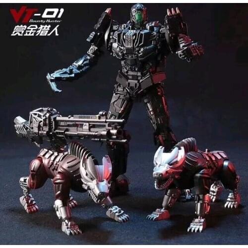 Transformation Lockdown VT-01 VT01 Steeljaw Alloy Metal KO Action Figure Robot VISUAL Toy With Two Dogs Deformation Toys Gifts