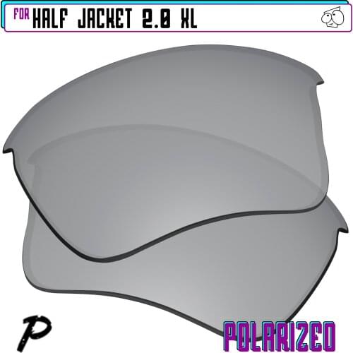 EZReplace Polarized Replacement Lenses for - Oakley Half Jacket 2.0 XL Sunglasses - Silver P