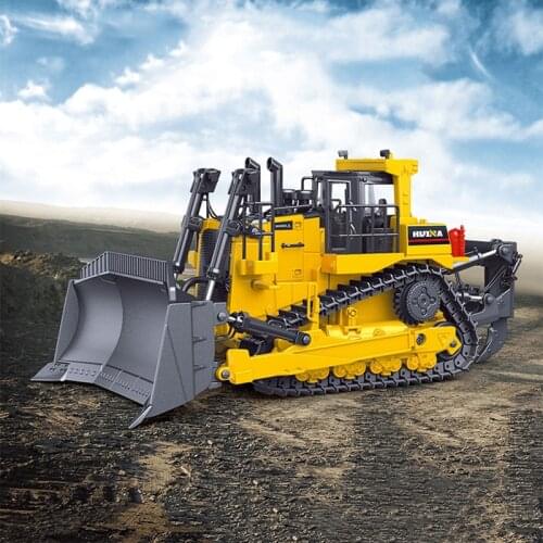 HUINA 1569 Remote Control Truck 8CH RC Bulldozer Machine on Control Car Toys for Boys Hobby Engineering New Arrival Gifts