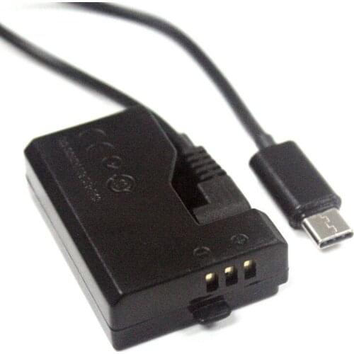 Type C to DC 3.0*1.1mm Cable+ LP-E10 Dummy Battery DR-E10 DC Coupler ACK-E10 for Camera 1100D 1200D 1300D 1500D 3000D Kiss X50