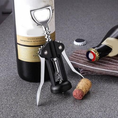 Creative Aluminum Alloy Wine Opener Multifunctional Ergonomic Classic Corkscrew for Home Bar Restaurant TS2