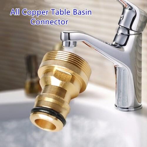 Brass 23mm/21mm Inner Outer Thread Quick Connector Table Basin Faucet Adapter For Garden Irrigation Wash Car Connection