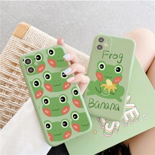 For Huawei P50 P30 P20 P40 Y6 Y7 Y9 Prime PSmart 2019 Lite Honor 10 Play 9A 9X 9C 8X 20 Pro 10i 9 Lite E Green Funny Frog Cases