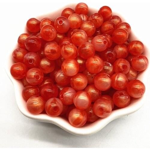 New 8mm --14mm Acrylic Beads Imitation Pearl Beads Scattered Beads DIY Handmade Earrings Bracelet Accessories Materials #02