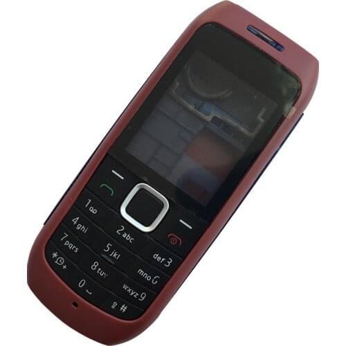 For Nokia 1616 Plastic New Full Housing Battery Cover+Middle Frame+English Keypad+Logo