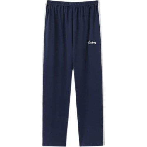 Autumn Winter Cotton Pajama Pants for Adluts Home Furnishing Loose Leisure Pant Trousers Cotton Pajama Men Sleep Bottom Outwear