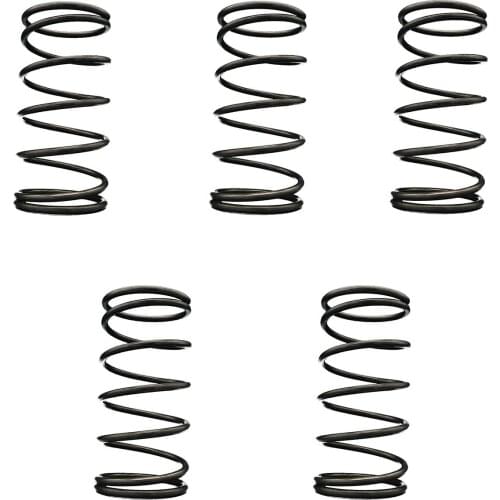 5PCS, Compressed Springs, 3mm Wire Diameter x 16mm Outer Diameter x (20-100)mm Free Length, Spring Steel Compressed Springs