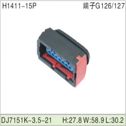 Free shipping 200pcs DJ7151K-3.5-21 15Pin 3.5mm AMP Car Electrical Wire Connectors for VW,BMW,Audi,Toyota,NISSAN AND other