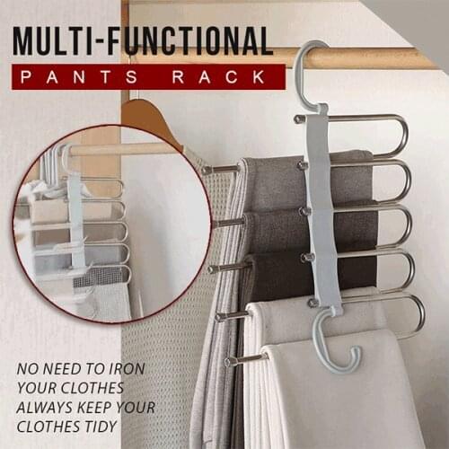 Adjustable Closet Organizer Kitchen Rack Space Saving Wardrobe Decorative Shelves Cabinet Holders Clothes Storage Rack Bedroom
