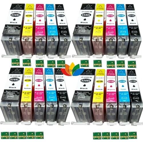 20 x Compatible ink Cartridge PGI-450 CLI-451 BK PBK C M Y for Canon PIXMA MG6340 MG7140 iP8740 MG7540 printer
