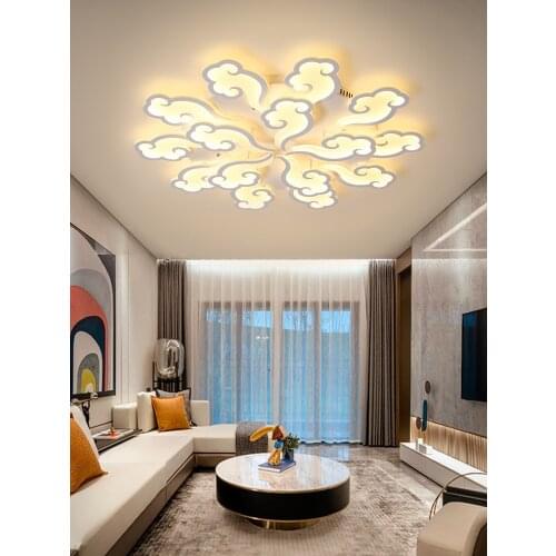 Living Room Lamp Simple Modern Led Ceiling Creative Nordic Bedroom New Chinese Study Xiangyun Pattern Restaurant Lightting Hall