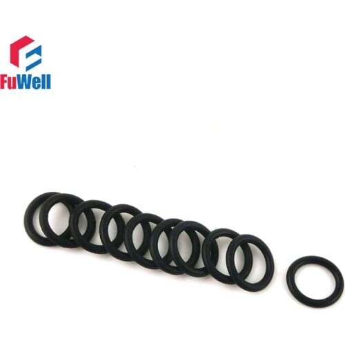 100pcs 3mm Thickness Black Rubber O Ring Seals 40/41/42/43/44/45/46/47/48/49mm OD NBR O Shaped Rings Seals Gaskets