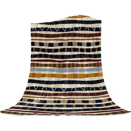 Pattern Texture African Style Throw Blanket Home Decoration Sofa Blanket Warm Microfiber Blankets for Bedroom