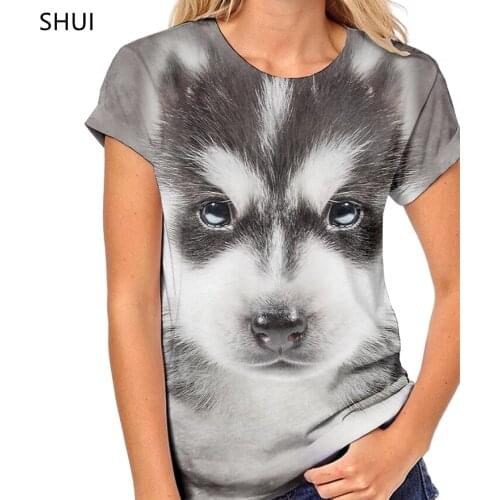 Women Top Yorkshire Terrier 3D Dog Print Casual Summer Short-Sleeved Shirt For Men And Women Fashion Casual Round Neck T-Shirt