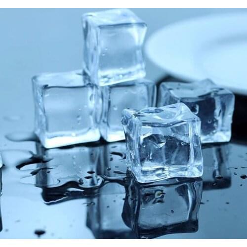 10Pcs 3cm/2.5cm/2cm/1.5cm Artificial Acrylic Square Shape Ice Cubes Photography Props