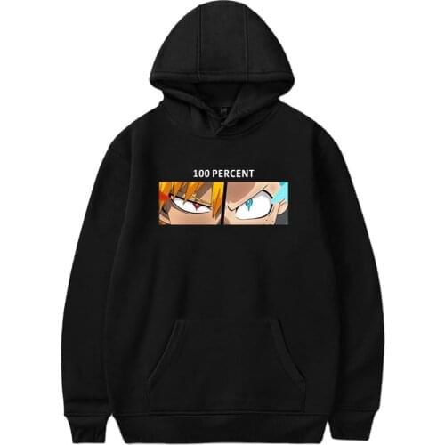 2021 Boku No Hero Academia Printed Hoodie Men/Womens Fashion Long Sleeve Hooded Sweatshirt My Hero Academia Pullover Clothes