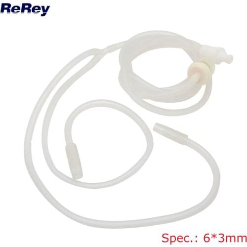 6*3mm Y shaped Silicon Pipe for Vacuum Breast Cups with Connector Breast Care Oil Filter Breast Enlarge Lifting Beauty Device