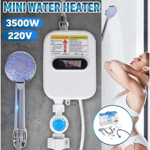 RX-21,Warmtoo Electric Tankless 3500W Mini Instant Hot Water Heater Kitchen Faucet Tap Heating 3 Seconds Instant Heating