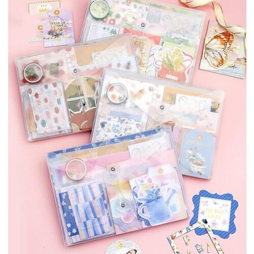 Fromthenon 118pcs/set Stickers Cards Sticky Notes Diary Album Planner Scrapbooking Background Decoration Journal Supplies