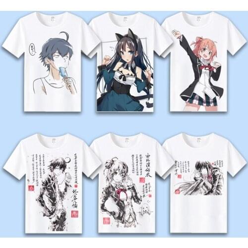 After All My Youth Romantic Comedy Is Wrong Cosplay T Shirt Yukinoshita Yukino Print T-Shirt Summer Graphic Tees Harajuku Top